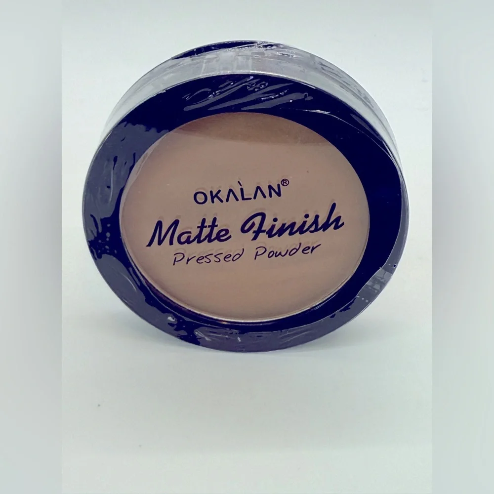 Okalan Matte Finish Pressed‎ Powder in 07 Honey New W/ Mirror & W/O Applicator